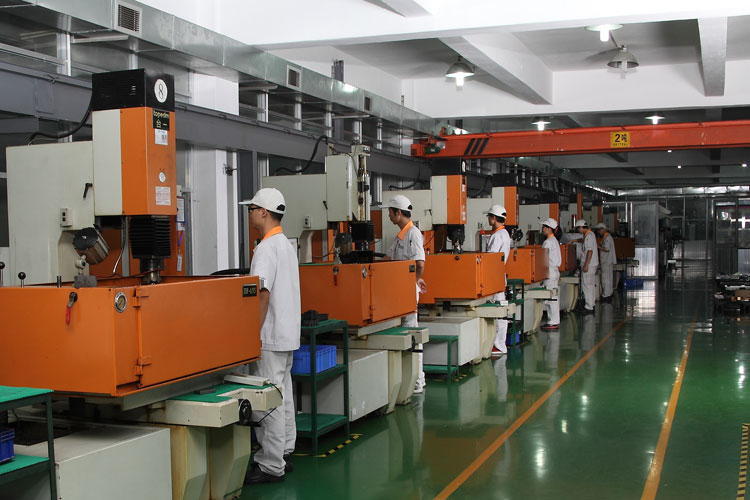 EDM machine line inside Bluestar's factory No.1